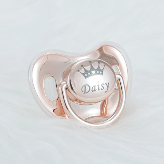 MIYOCAR custom any name photo unique color golden rose red pacifier dummy BPA free unique gift for new born baby shower