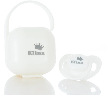 MIYOCAR personalized custom any name luxurious BPA free black white baby pacifier and pacifier storage box Nipple Storage PBS-G