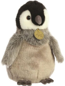 Miyoni Pluche knuffeldier Pinguin kuiken - grijs - 23 cm - Artic thema - Knuffeldier