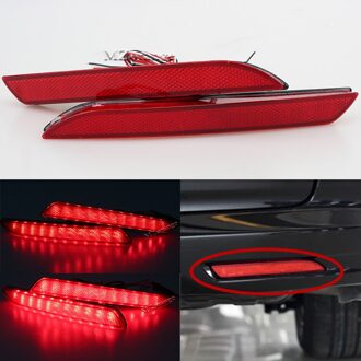 MIZIAUTO Red Rear Bumper Reflector Licht Voor Honda JAZZ Fit CRZ CRV Acura TSX Lamp Led-achterlicht stop Fog Brake Light