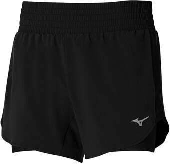 Mizuno 2in1 4.5 Hardloopshorts Dames-Zwart - XS,S,M,L