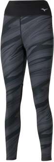 Mizuno 7/8 Printed Tight Dames-Zwart - XS,S,M,L,XL