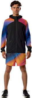 Mizuno Active Alpha Hodded Jack Heren zwart/roze - XL