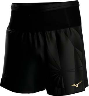 Mizuno Active Graphic Multi Pocket 7in Hardloopshorts Heren zwart - S,M,L,XL,XXL