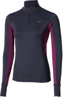 Mizuno Active Warmalite Half Zip Hardloopshirt Dames-Blauw - XS,S,M,L,XL