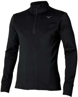 Mizuno Active Warmalite Half Zip Hardloopshirt Heren-Zwart - M,XXL
