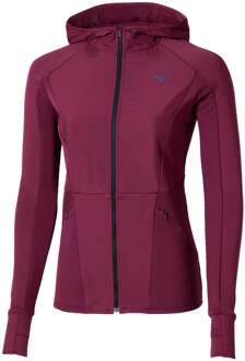 Mizuno Active Warmalite Hybrid Full Zip Hardloopshirt Dames-Paars lila - XL