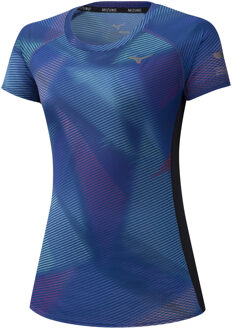 Mizuno Aero Dames Blauw T-Shirt