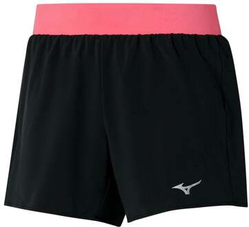 Mizuno Alpha 4.5in Shorts Dames-Zwart,Pink - M,L
