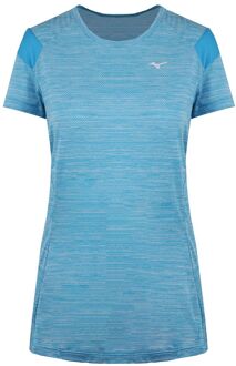 Mizuno Alpha Dames Blauw T-Shirt - L