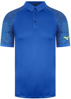 Mizuno Bedrukt Heren Blauw Poloshirt