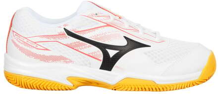 Mizuno Break Shot 5 Tennisschoenen Heren-Wit,Koraal - 42.5