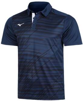 Mizuno Chiba Polo Heren-Donkerblauw - L