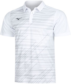 Mizuno Chiba Polo Heren-Wit - XL