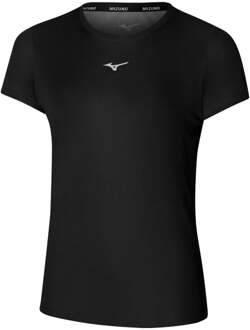 Mizuno Core Graphic Hardloopshirt Dames zwart - S