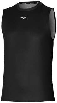 Mizuno Core Graphic Hardloopshirt Heren-Zwart - XXL