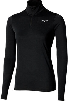 Mizuno Core Impulse 1/2-Zip Longsleeve Dames zwart - M