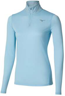 Mizuno Core Impulse Half Zip Hardloopshirt Dames-lichtblauw - M