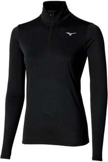 Mizuno Core Impulse Half Zip Hardloopshirt Dames-zwart - M