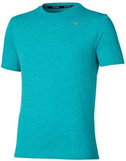 Mizuno Core Impulse Hardloopshirt Heren-Blauw - M,XXL