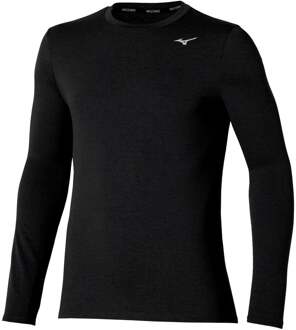 Mizuno Core Impulse Hardloopshirt Heren-zwart - S