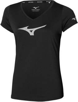 Mizuno Core RB Hardloopshirt Dames-Zwart - XS,S,M,L,XL