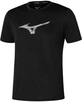 Mizuno Core RB Hardloopshirt Heren-Zwart - S