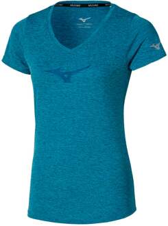 Mizuno Core Runbird Hardloopshirt Dames blauw - XS,S,M,L,XL