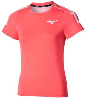 Mizuno Daybreakers Printed T-shirt Dames-Koraal - XS