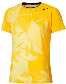 Mizuno Daybreakers Shadow Graphic T-shirt Heren-geel