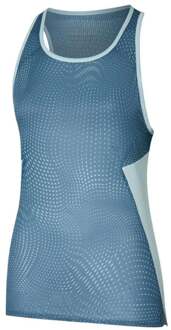 Mizuno DryAeroFlow Graphic Hardloopshirt Dames-Blaugrau,Lichtblauw - L