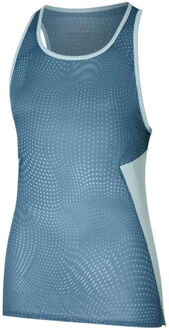 Mizuno DryAeroFlow Graphic Hardloopshirt Dames-Blaugrau,Lichtblauw - M