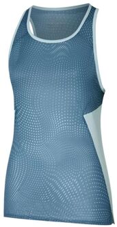 Mizuno DryAeroFlow Graphic Hardloopshirt Dames-Blaugrau,Lichtblauw - S
