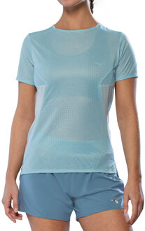 Mizuno Dryaeroflow Graphic T-Shirt Dames blauw - S