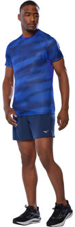 Mizuno DryAeroFlow Graphic T-Shirt Heren blauw - S