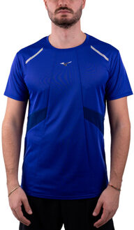 Mizuno DryAeroFlow T-Shirt Heren blauw - XL