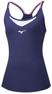Mizuno DryLite Dames Navy/Wit Tanktop - L
