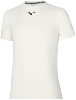 Mizuno Frontier Shadow Graphic T-shirt Heren-Wit - XXL