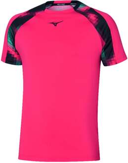 Mizuno Frontier Shadow T-shirt Heren-Pink,Veelkleurig roze - S,M,L,XL,XXL