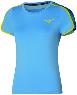 Mizuno Frontier T-shirt Dames-Turkoois - S