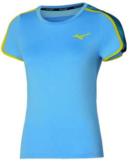 Mizuno Frontier T-shirt Dames-Turkoois - XS