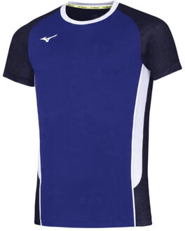 Mizuno Heren premium high-kyu t-shirt Blauw - XL