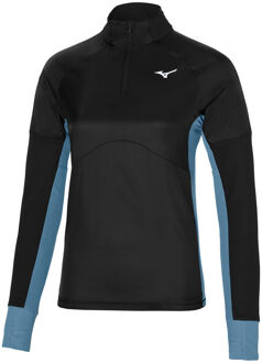 Mizuno Hybrid Longsleeve Dames-Zwart - S