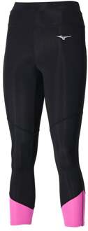 Mizuno Impulse Core 3/4 Tight Dames-Zwart,Pink - S