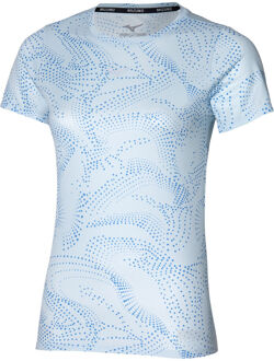 Mizuno Impulse Core Graphic Hardloopshirt Dames-Lichtblauw - XL