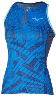 Mizuno Mugen Printed Tanktop Dames-Blauw - XS