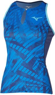 Mizuno Mugen Printed Tanktop Dames-Blauw - XS