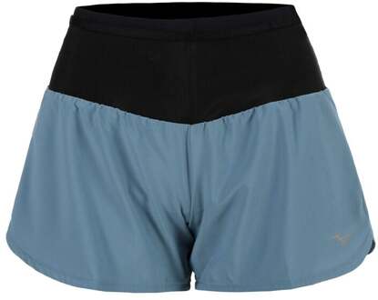 Mizuno Multi Pocket Hardloopshorts Dames-Petrolblauw - L,XL