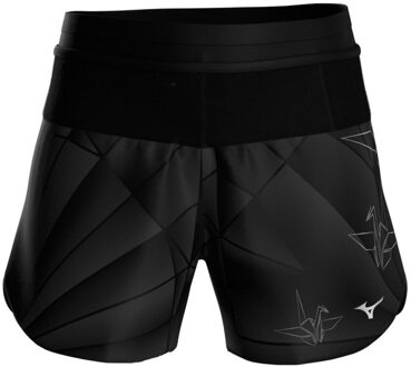 Mizuno Multipocket 4'' Short Dames zwart - L