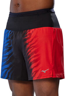 Mizuno Multipocket Short Heren rood/blauw - XL